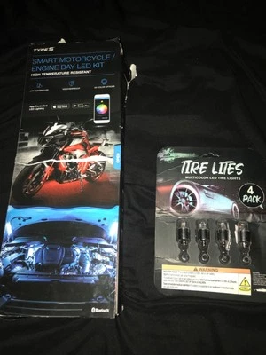 smart мотоциклетный моторный отсек светодиодный набор. Контролируемый приложением, атмосферостойкий, 49 цветов.  - Изображение 1 из 3