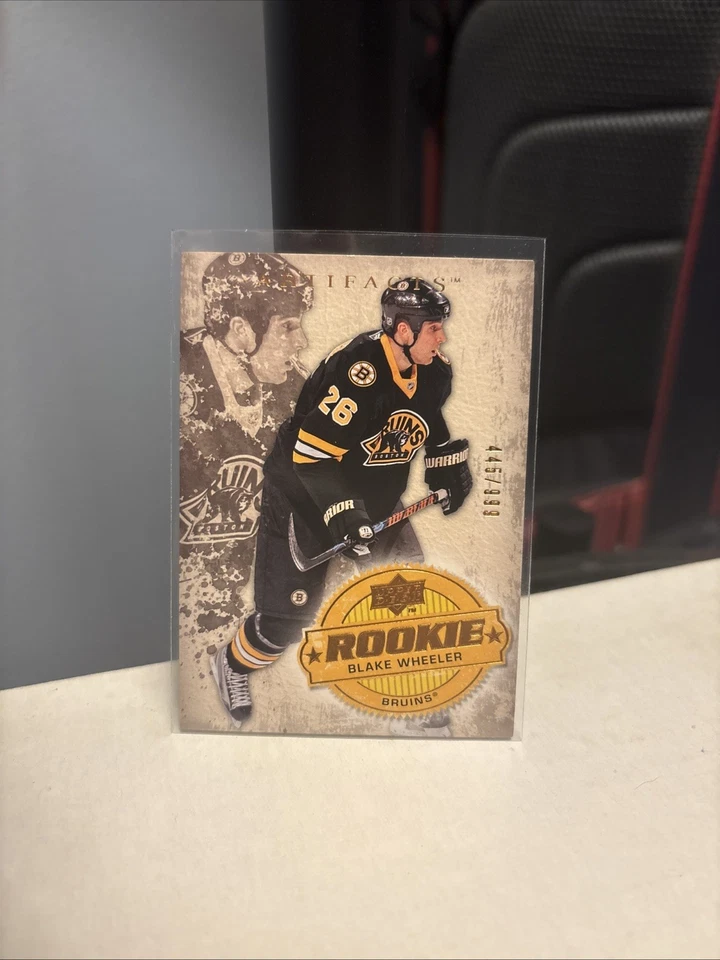2008-09 Artifacts Rookie Card #298 Blake Wheeler /999 Bruins Rangers - Image 1 of 2