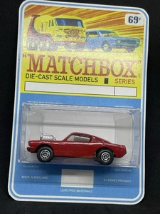 Lesney Matchbox 23 Custom Ford Mustang Superfast Blister Preproduzione - Foto 1 di 6