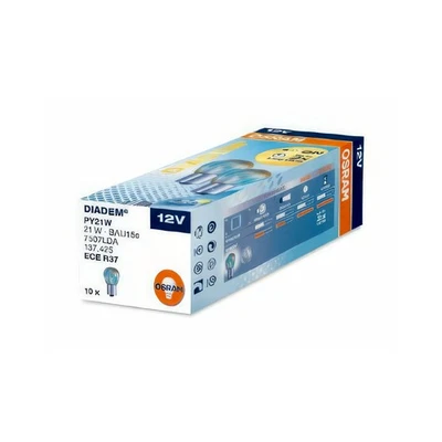 OSRAM 7507 Indicator Bulb 12V Voltage Replacement SINGLE 7507 12V 21W BAU - Image 1 of 4