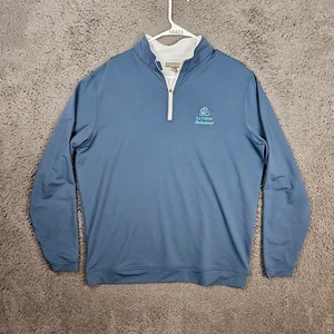 Peter Millar Crown Sport Herren L Quarter Zip Pullover La Costa Invitational Blau - Bild 1 von 9