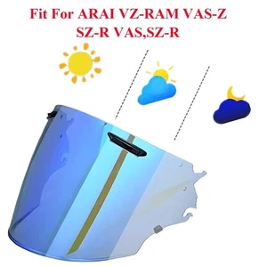 Photochromic Blue Visor Lens For Arai VZ-RAM/VAS-Z/RAM-X/SZ-R VAS/SZ-R EVO - Bild 1 von 3
