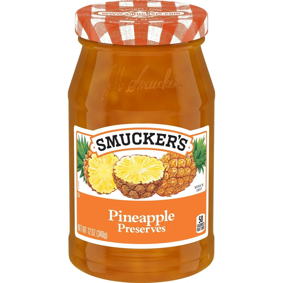 Smucker's Pineapple Preserves 12 Ounces Pack of 6