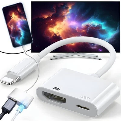 Lightning Auf HDMI Digital TV Adapter FULL HD 1080P Kabel Für iPad iPhone 12 11 - Bild 1 von 4