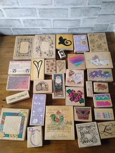 ¡Lote de sellos de goma! Diario artesanal para hacer tarjetas ETC - Imagen 1 de 4