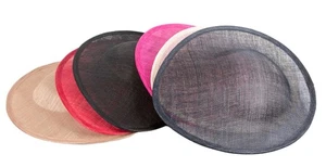 Saucer Sinamay Fascinators Base Hats Making Crafts Millinery 100% Aussie Seller - Picture 1 of 8