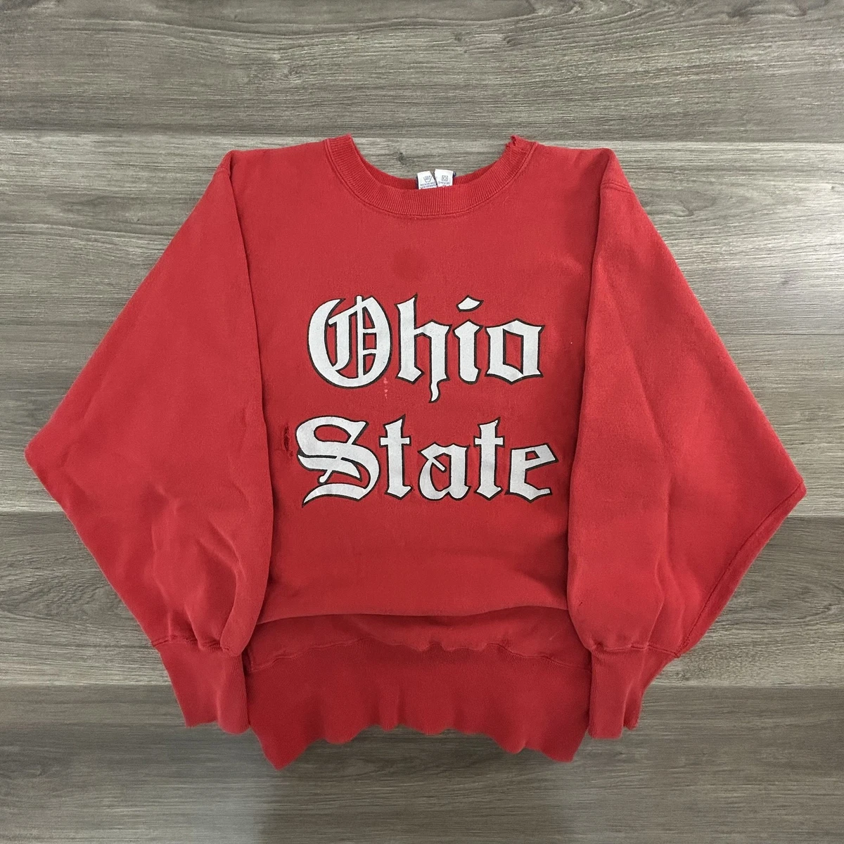 希少 90s champion reverse weave ohio state Vintage Ohio State Champion Reverse Weave Sweatshirt Mens M Old