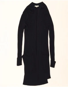 WHISTLES Womens Longline Open Cardigan Sweater UK 6 XS Navy Blue Viscose BL02 - Picture 1 of 4