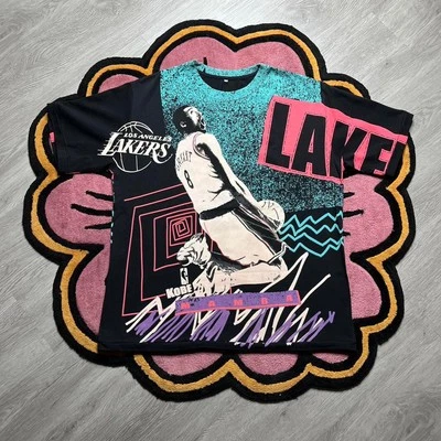 Vintage Style Los Angeles Lakers Kobe Bryant All Over Print Graphic T-shirt - Image 1 of 4