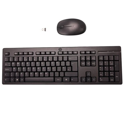 510 Wireless Keyboard Mouse set UK QWERTY Black USB for PC Laptop Windows - Image 1 of 4