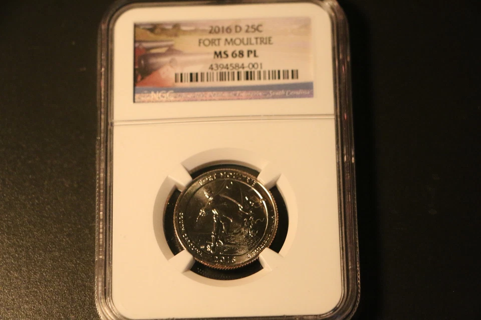 2016 D FORT MOULTRIE QUARTER NGC HAS GRADED ONLY 17 IN TOP MS68PL AND 0 HIGHER - Image 1 of 4