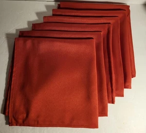 6 servilletas de cena de tela roja 18 X 18 - Imagen 1 de 4