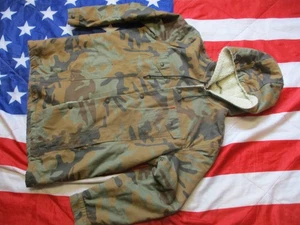 LEVIS TIMBERLAKE Premium Trucker Sherpa PARKA JACKET woodland CAMO big E LARGE - Bild 1 von 24