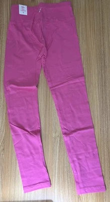 PANTALONES ELÁSTICOS DE LONGITUD COMPLETA JUSTICE TALLA 10 NUEVOS PULL-ON ROSA INTENSO Foto 1 de 3