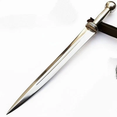 ⚔️ Medieval Style Polished Short Sword with Solid Metal Handle & Sheath - Image 1 of 4