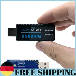 Adaptateur Son USB2RIG USB Adaptateur Son Radio pour KENWOOD YAESU Connecteur ICOM - Photo 1/12