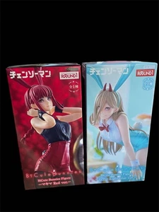 Chainsaw Man BiCute Bunnies Figure Power (Light Blue Ver.) & Makima (Red Ver.) - Picture 1 of 2