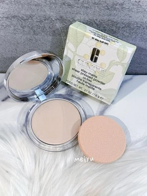 ~01 Stay Buff(VF), Clinique Stay-matte Sheer Pressed Powder, Oil-Free, 7.6g, NIB - Image 1 of 4