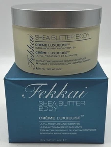 FEKKAI SHEA BUTTER Indulgent Body Cream Crème Luxueuse 6oz Glass Jar Rare! - Picture 1 of 10