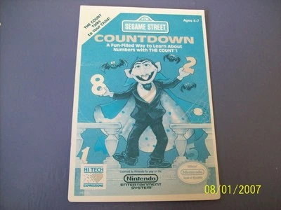 Карта SESAME STREET COUNT DOWN NES 8 бит Nintendo Vidpro - Изображение 1 из 2
