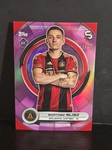 2024 Topps MLS SuperStars Bartosz Slisz Pink Chrome Refractor 13/20 #62 - Picture 1 of 3