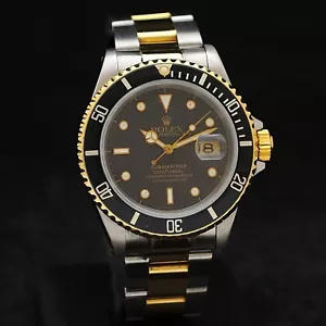 Rolex Submariner steel gold ref 16613 serviced + box - Bild 1 von 13