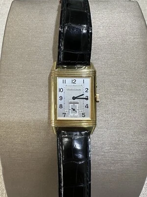 Reloj mecánico para hombre Jaeger LeCoultre oro 18k 26 mm doble cara reverso 270.1.54 Foto 1 de 4