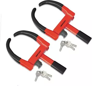 Wheel Lock Universal Trailer Wheel Lock Adjustable Security Tire Boot Lock - Picture 1 of 6