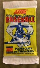 1990 Score Pack Greg Minton Angels (Top) Jason Grimsley Phillies Rookie (Back)