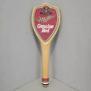 Miller echt rot kalt gefiltertes Holz Bier Zapfhahn Griff - Bild 1 von 8