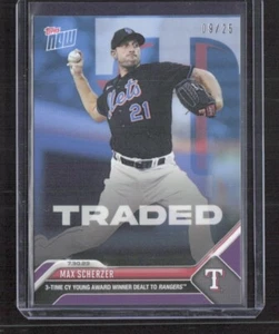 Max Scherzer - 2023 MLB TOPPS NOW #634 TRADED Purple /49 - Picture 1 of 2