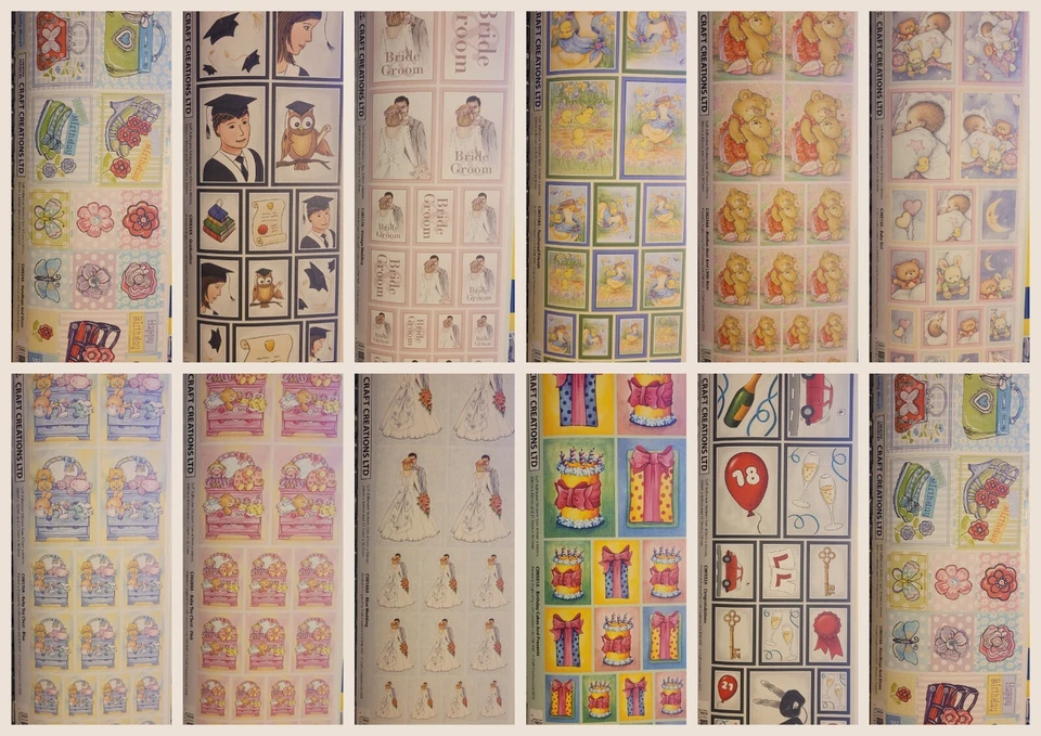 Craft Creation Adhesive Stickers - Graduation Birthday Wedding Baby Bears Ducks - image 1 of 1