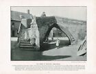 Trinity Old Bridge At Crowland Lincolnshire Antique Picture Print C1896 Peaw#263