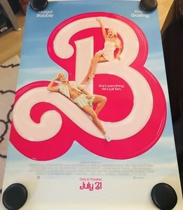 BARBIE Original Double Sided Movie Poster DS 27X40 Margot Robbie Ryan Gosling - Picture 1 of 1