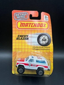 Matchbox Chevy Blazer weiß 1990 1-75 #50 MIP - Bild 1 von 3