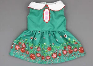Grünes Blumenkleid für 18 Zoll American Girl Puppenkleidung - Bild 1 von 3