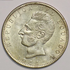 Ecuador 1944 2 Sucres 299281 combine shipping - Picture 1 of 2