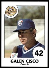 1990 Toronto Blue Jays Fire Safety Galen Cisco Toronto Blue Jays #42