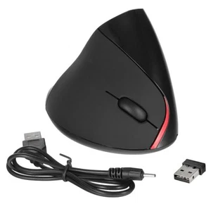 Optische Ergonomisch kabellos Wireless Vertikal-Maus seitliche LEDs 800-2000 dpi - Bild 1 von 9