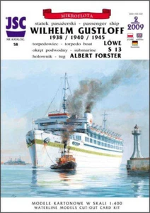 Kartonmodell Deutsches Passagierschiff Wilhelm Gustloff 1:400 JSC - Picture 1 of 3