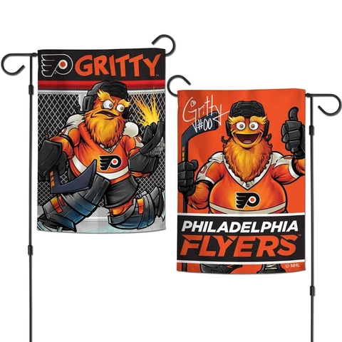 PHILADELPHIA FLYERS GRITTY MASCOT 12"X18" 2 SIDED GARDEN FLAG NEW WINCRAFT 👀🏒 Cover