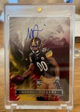 2022 Panini Origins George Pickens On Card Auto /99 Red #RAU-GPI Steelers Rookie