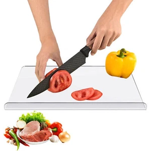 Non-slip Kitchen Counter Large Acrylic Chopping Board Plastic Cutting Board Set - Picture 1 of 14