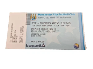 TICKET STUB - MANCHESTER CITY V BLACKBURN ROVERS RESERVE - 24. MÄRZ 2009 - Bild 1 von 1