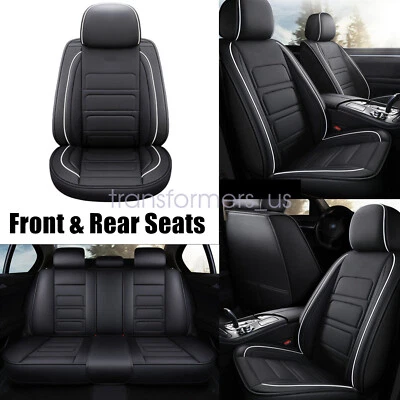 Juego completo de 5 fundas protectoras de asiento de cuero impermeables para Toyota RAV4 Foto 1 de 4
