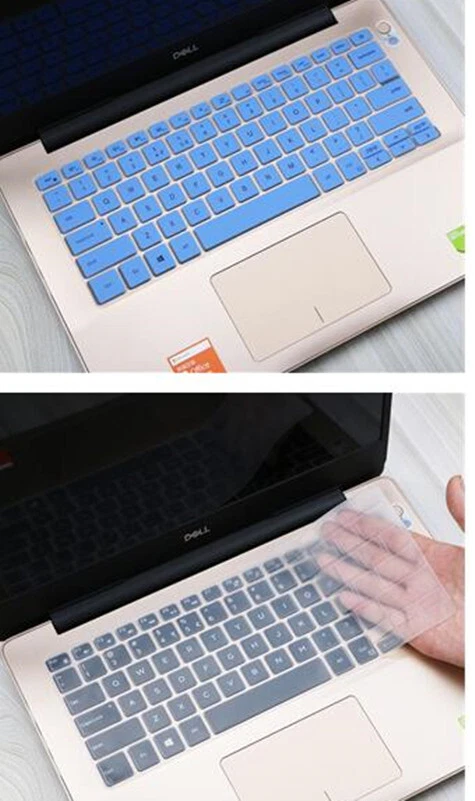 2* Keyboard Cover Skin For Dell inspiron 14-7490 7405 Vostro 13 5390 XPS 15-9575 - Image 1 of 4