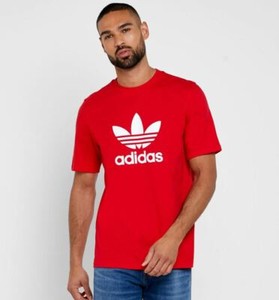 red adidas tee