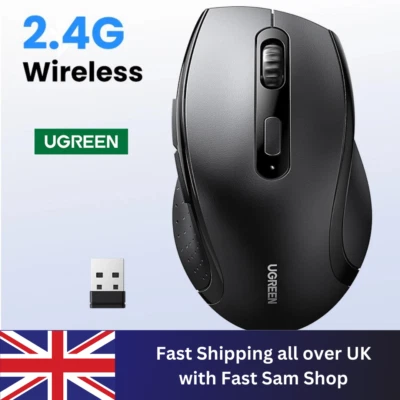 UGREEN Wireless Mouse 2.4G with USB Receiver, 1600DPI 3 level adjustable - Image 1 of 4