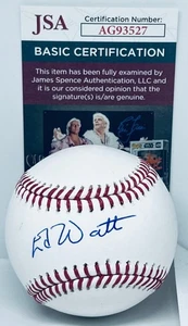 Eddie Watt Baltimore Orioles signed MLB Baseball Ball handsigniert JSA - Bild 1 von 2