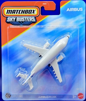 Matchbox Sky Busters Airbus Beluga #26/32 New 2025 Release, Airplane, USA! - Image 1 of 2